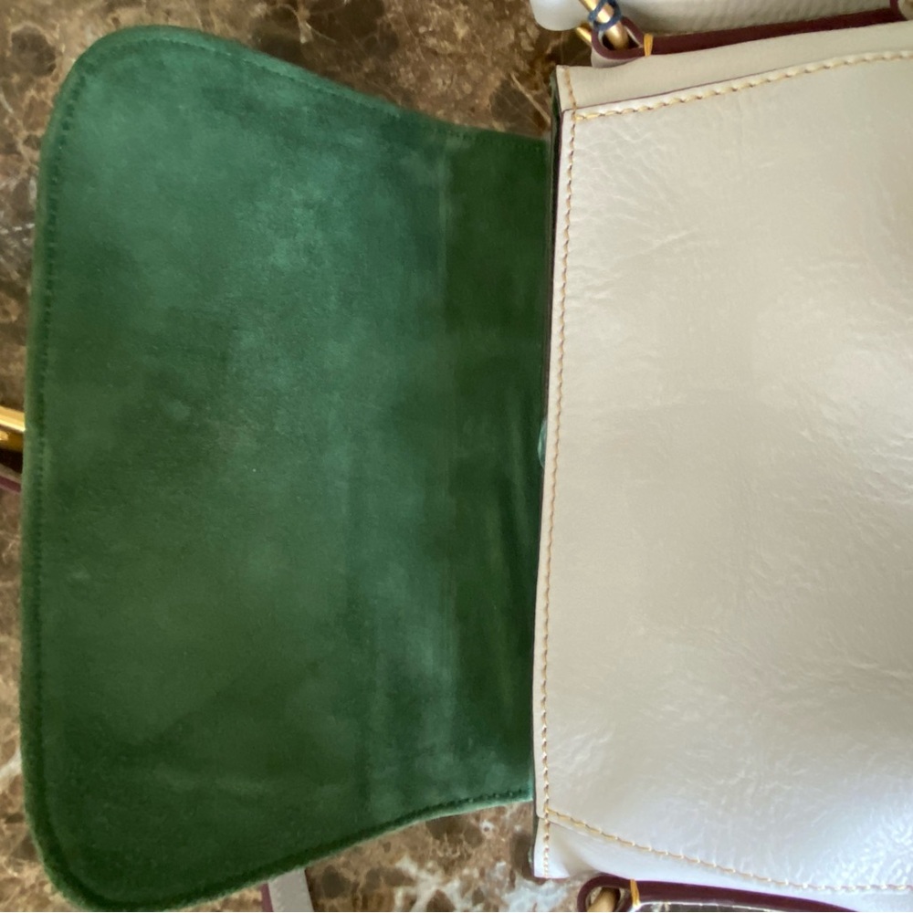 NWT FLORENTINE Dooney & Bourke ECRU Leather Crossbody/Shoulder Bag - Picture 2 of 9